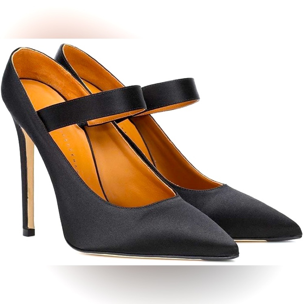 Victoria Beckham Solar Satin Mary Jane Pumps